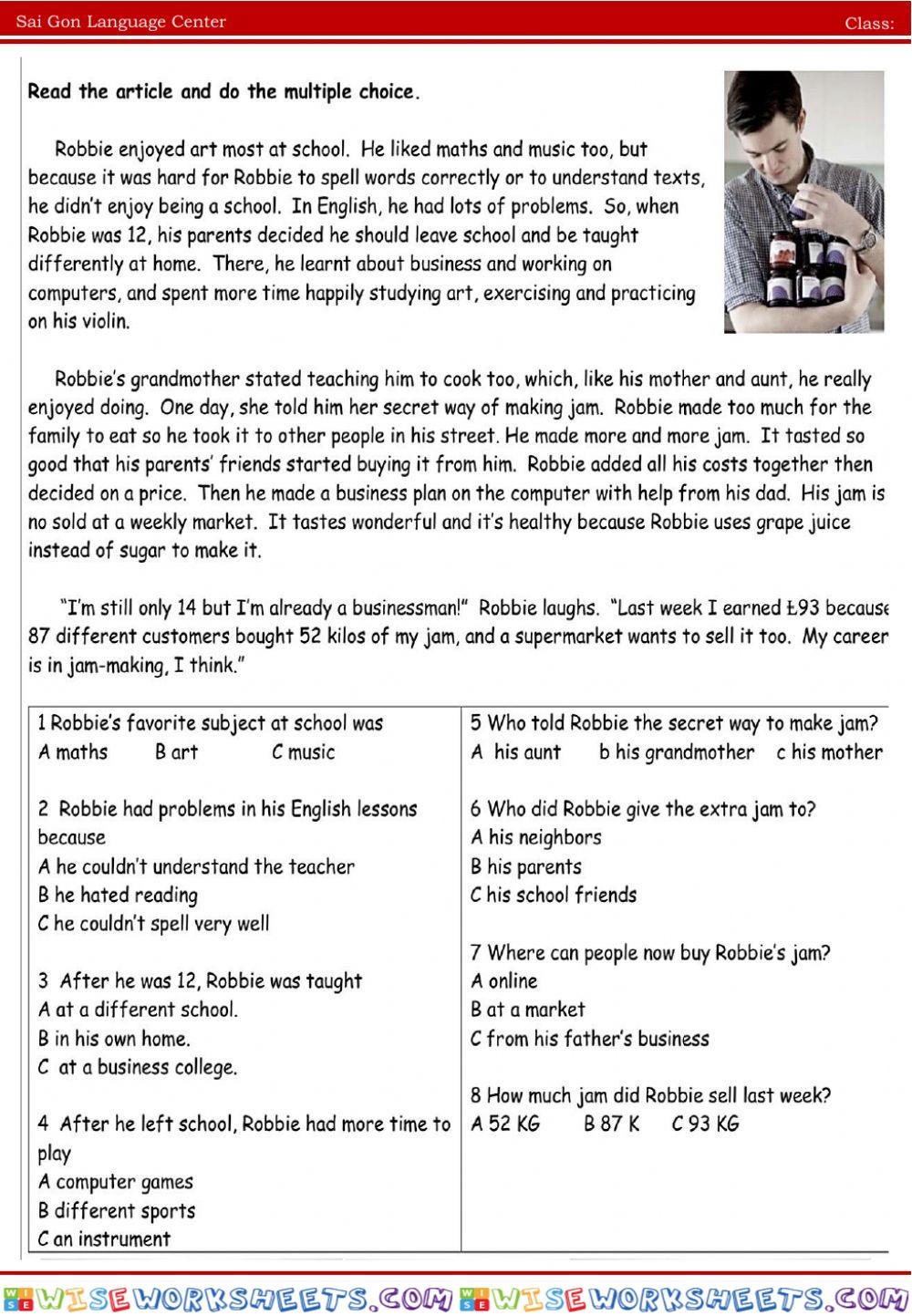 worksheet