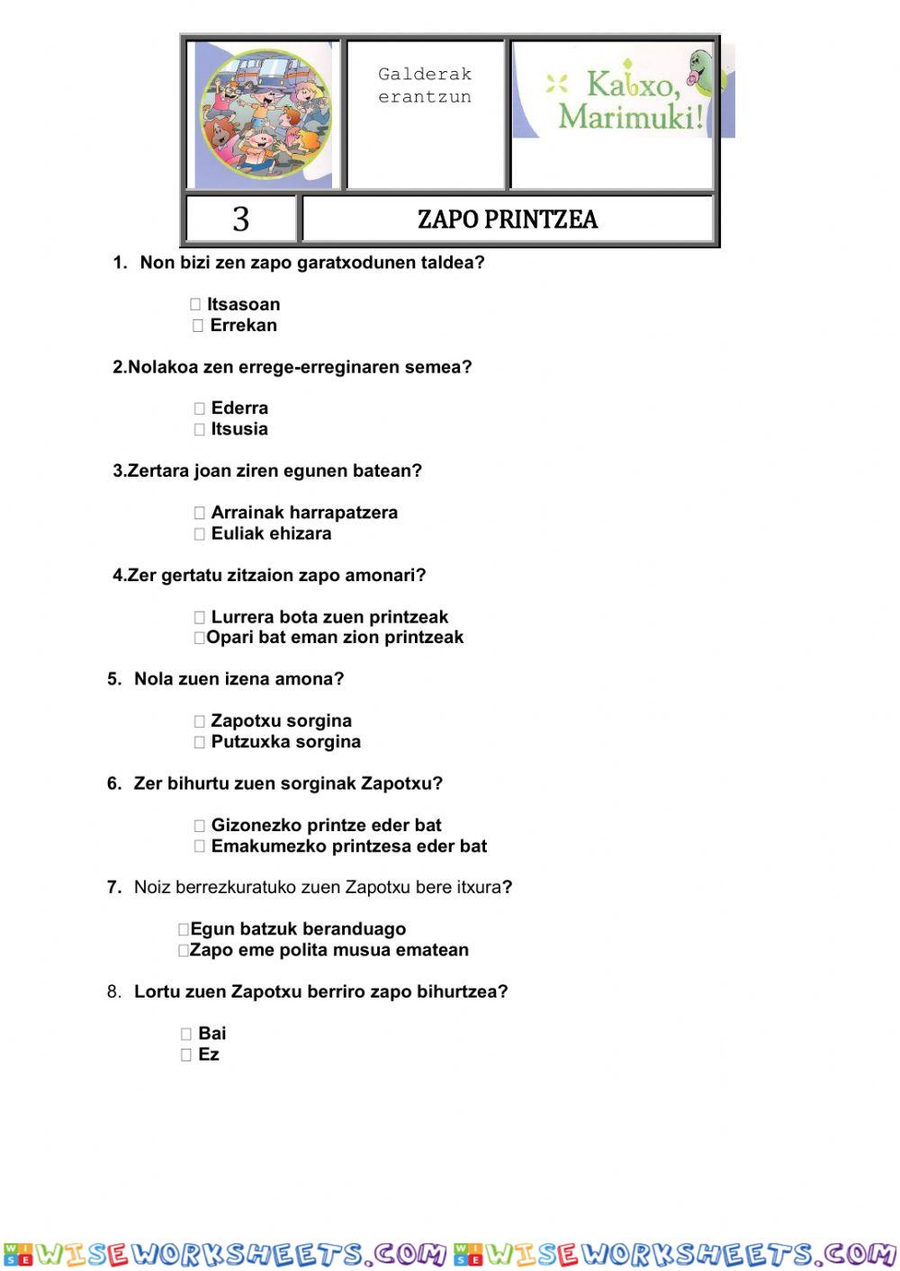 worksheet