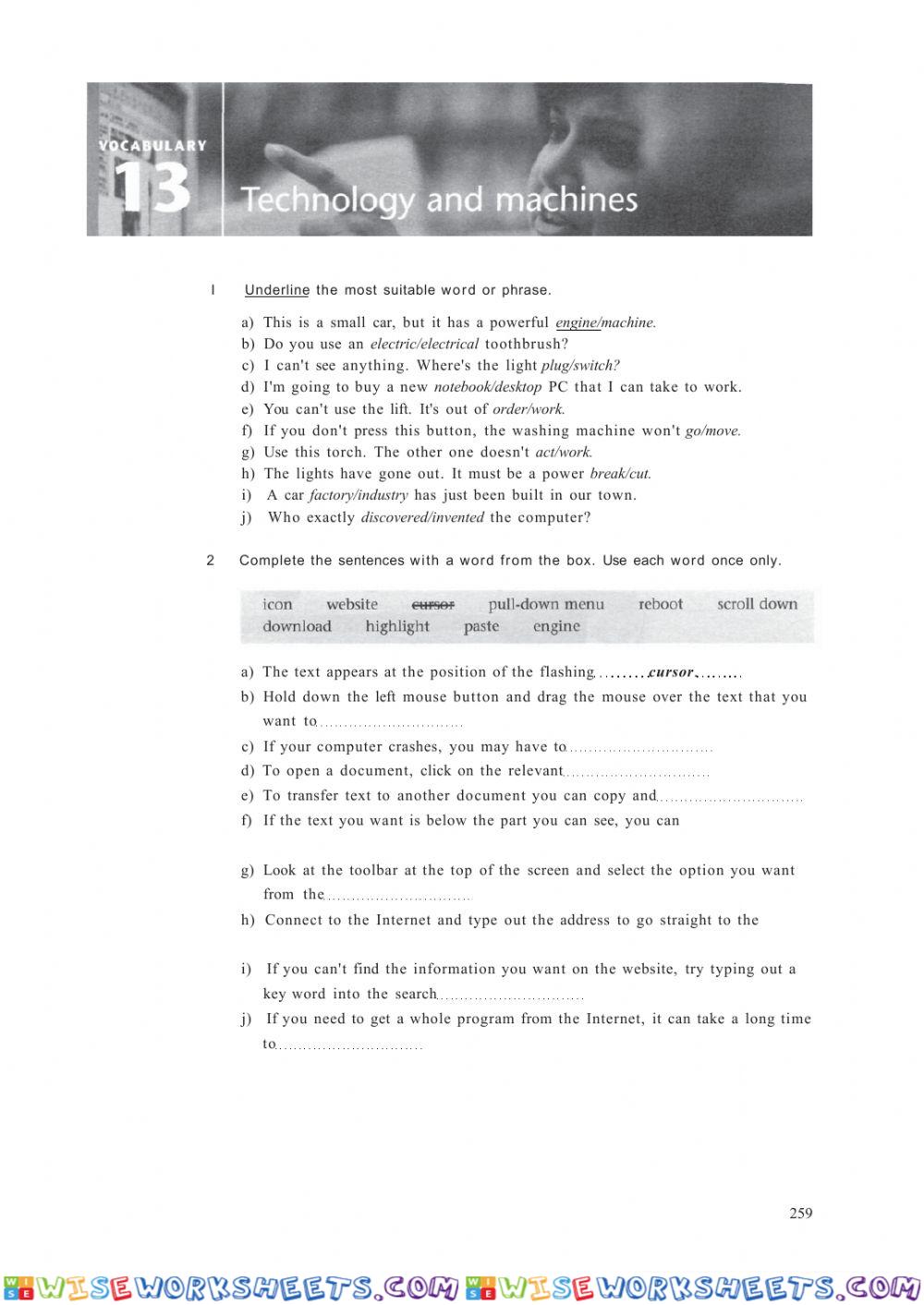 worksheet