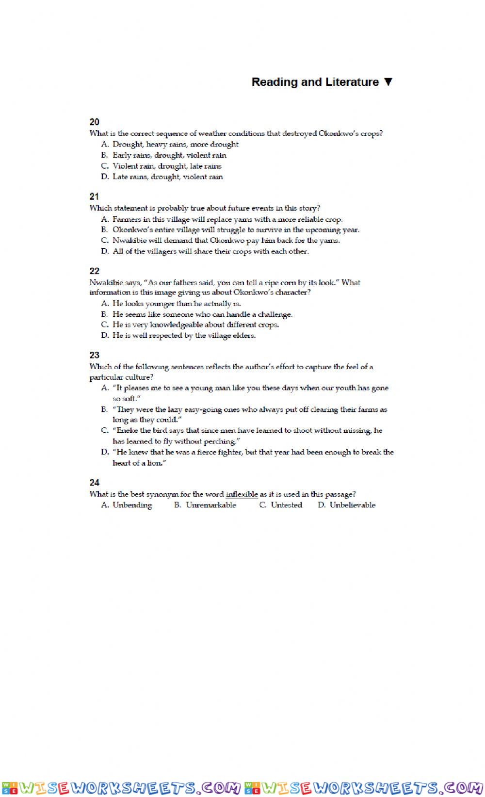 worksheet