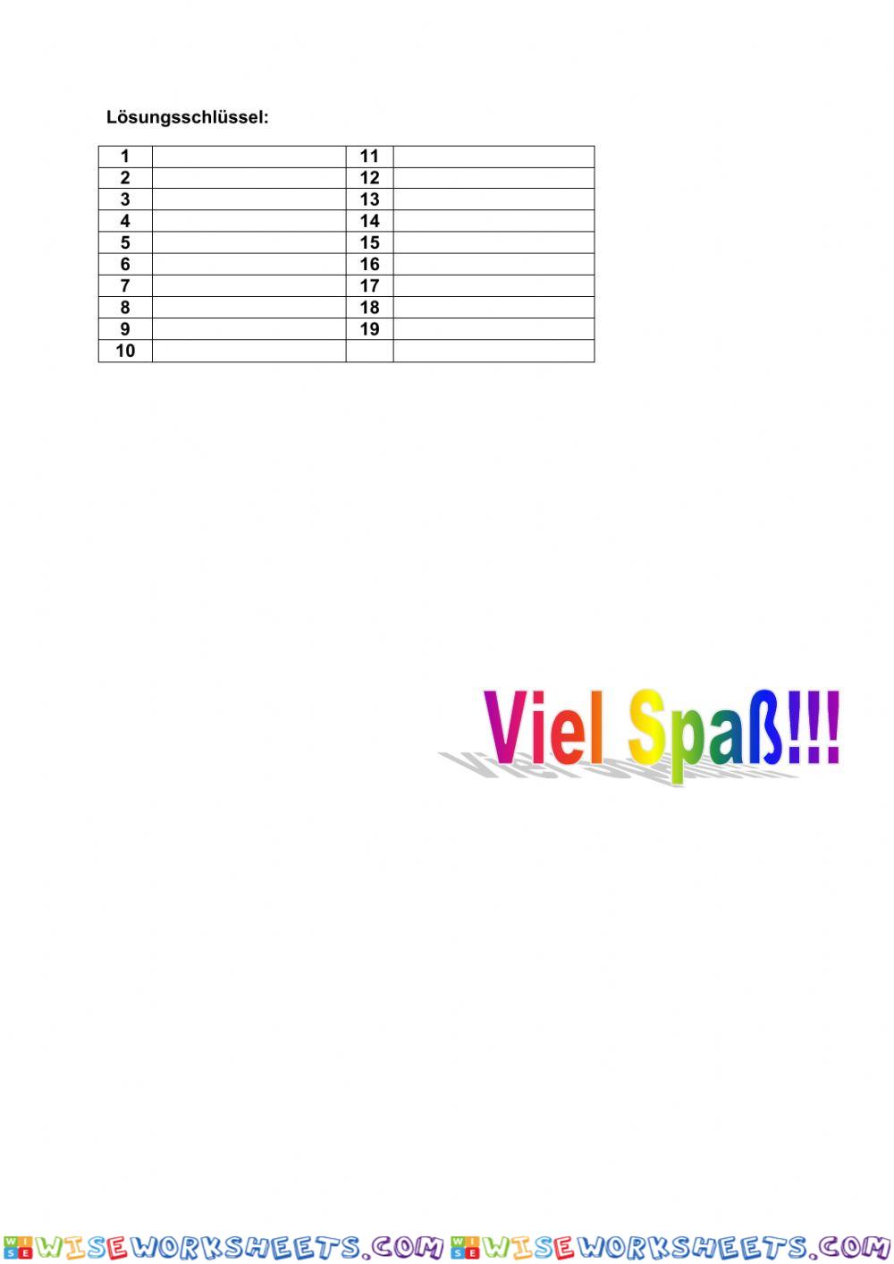 worksheet