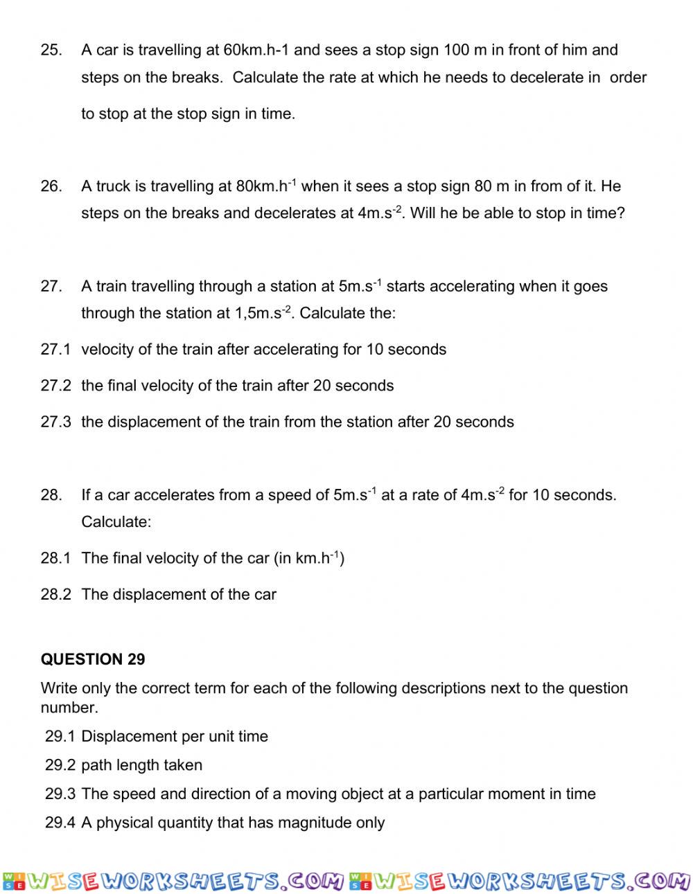 worksheet