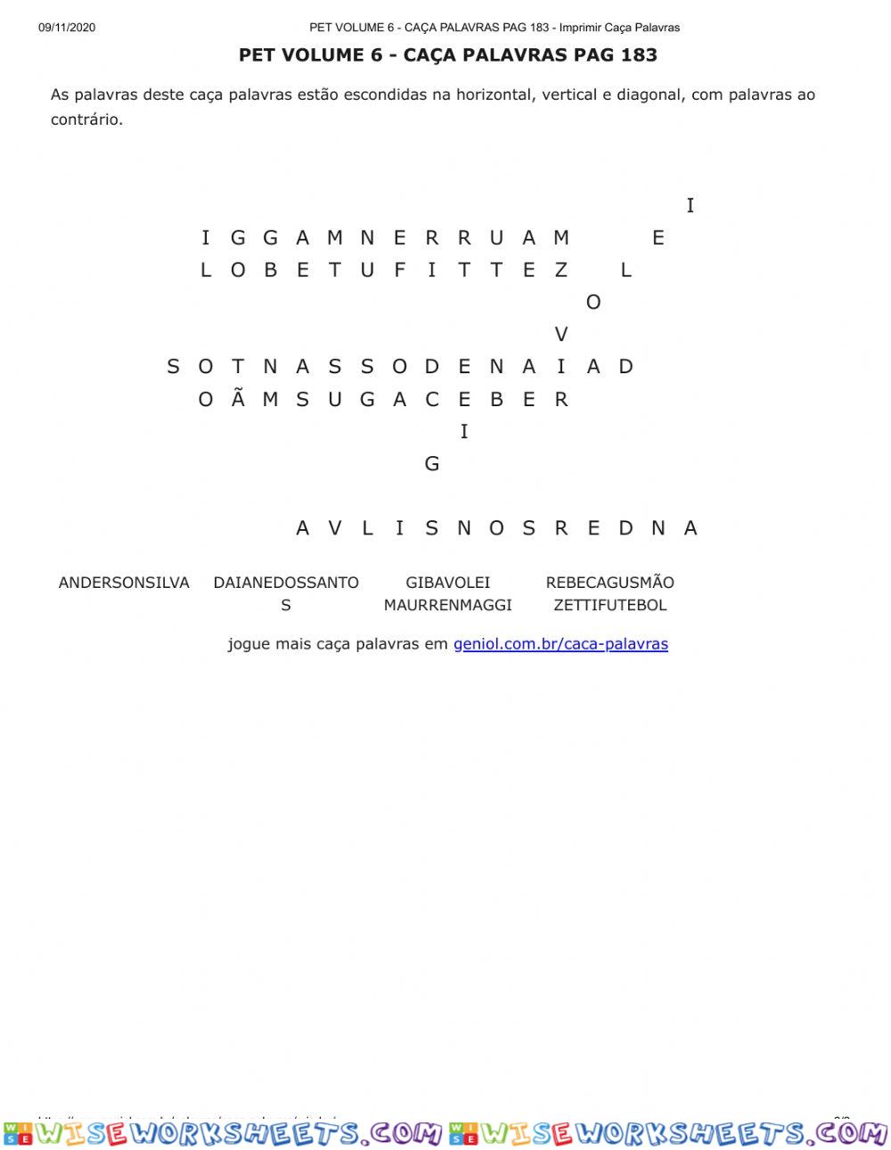 worksheet
