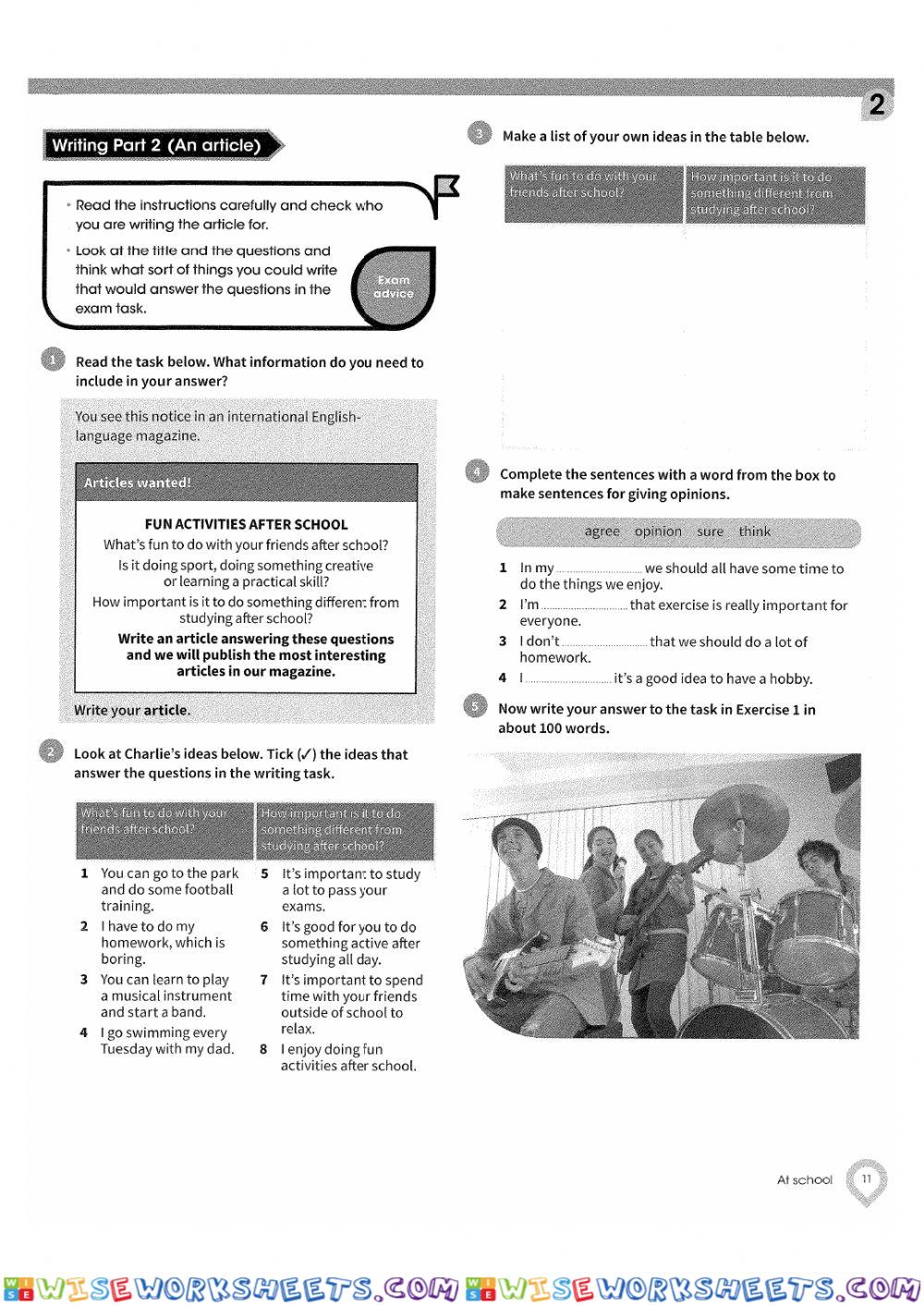 worksheet