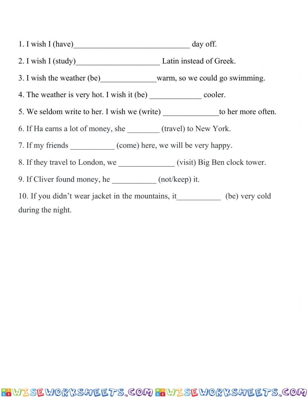 worksheet