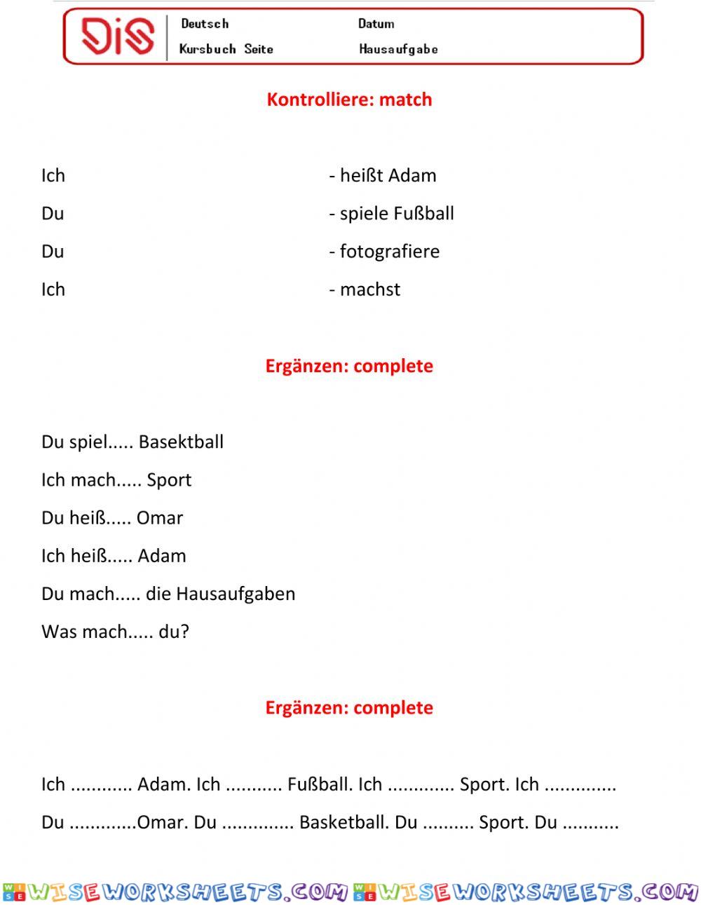 worksheet