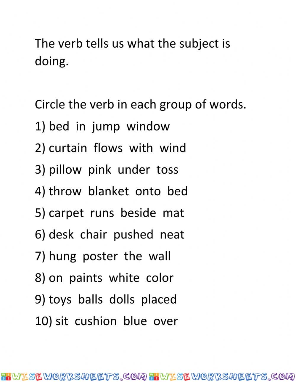 Pick the verb