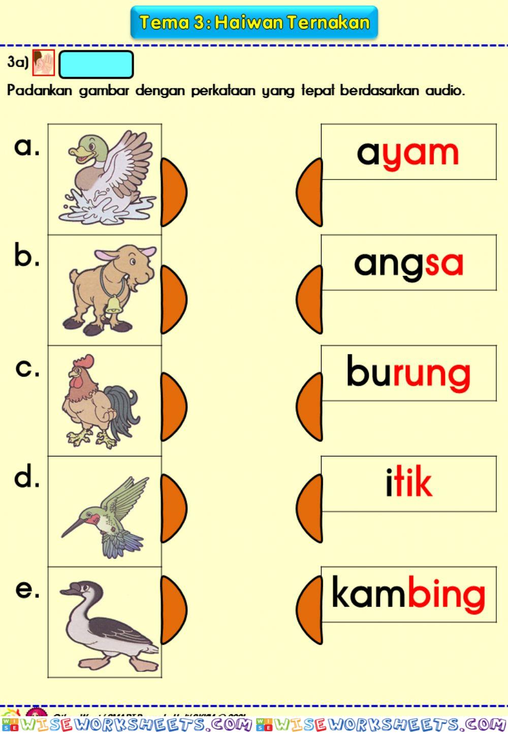 Bijak Kata: Haiwan Ternakan