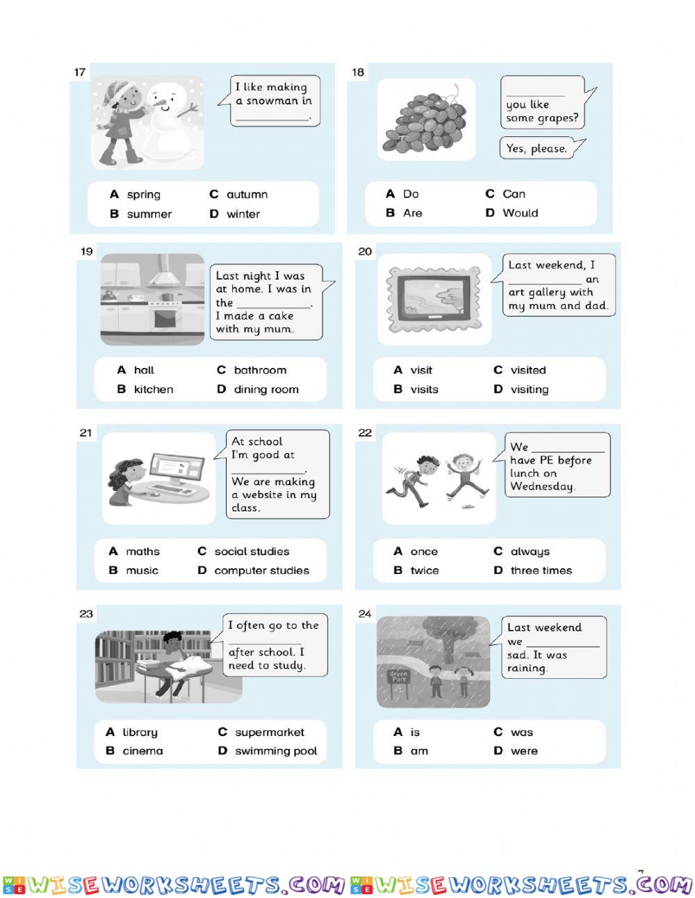 worksheet