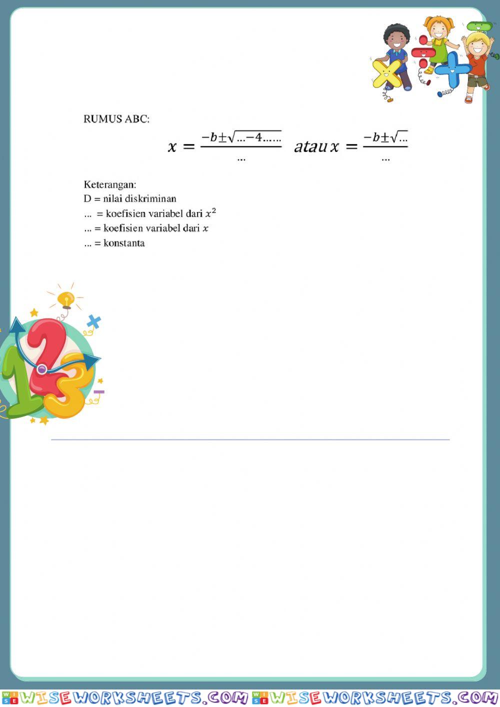 worksheet