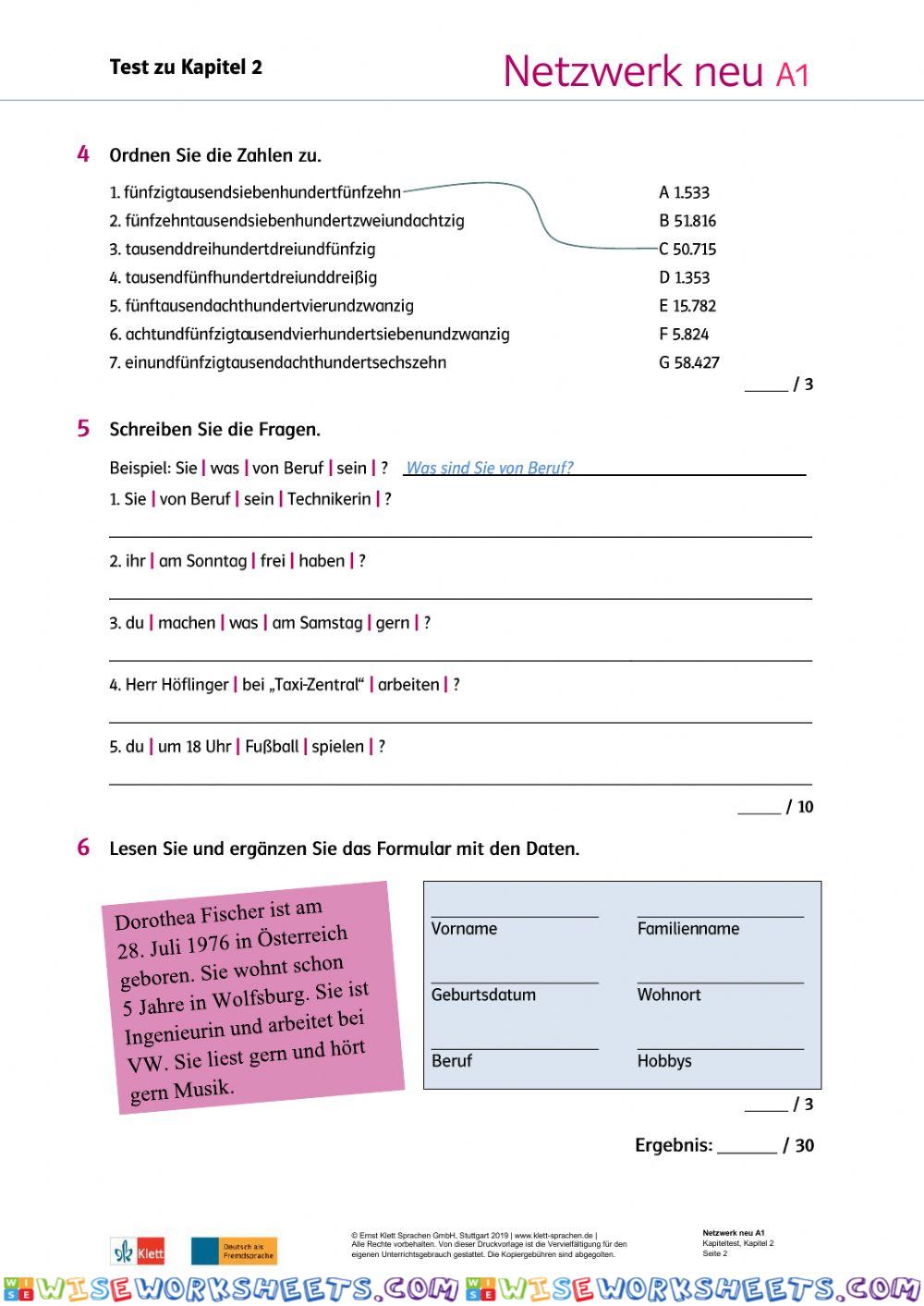 worksheet