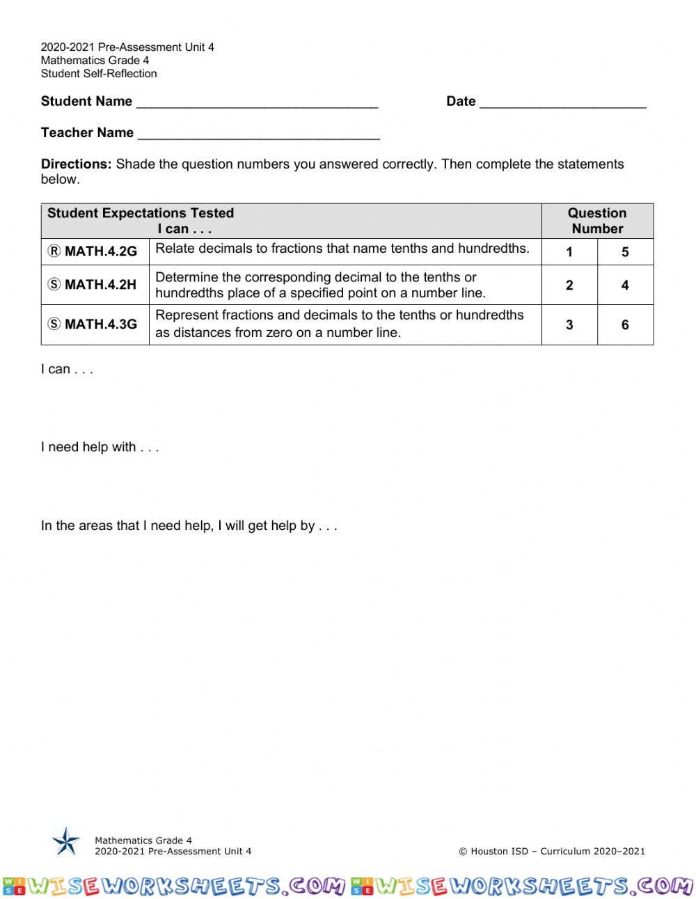 worksheet
