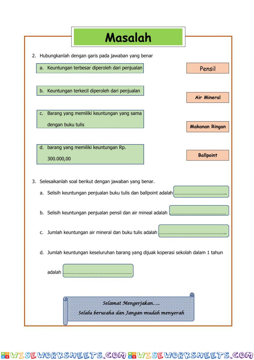 worksheet