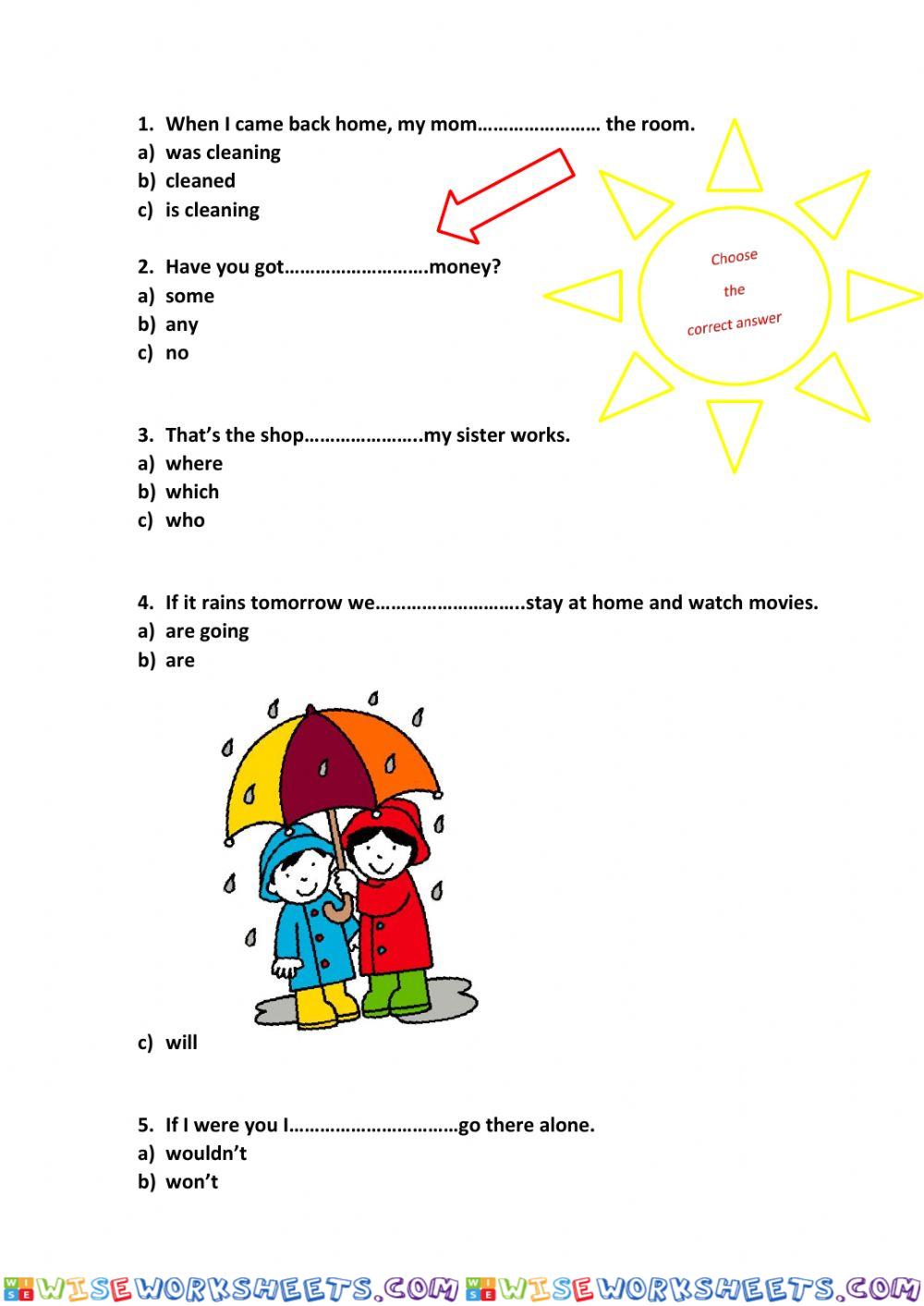 Grammar exercises