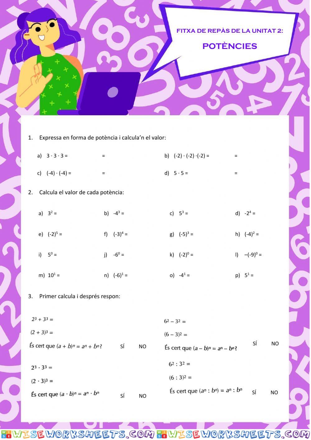 worksheet