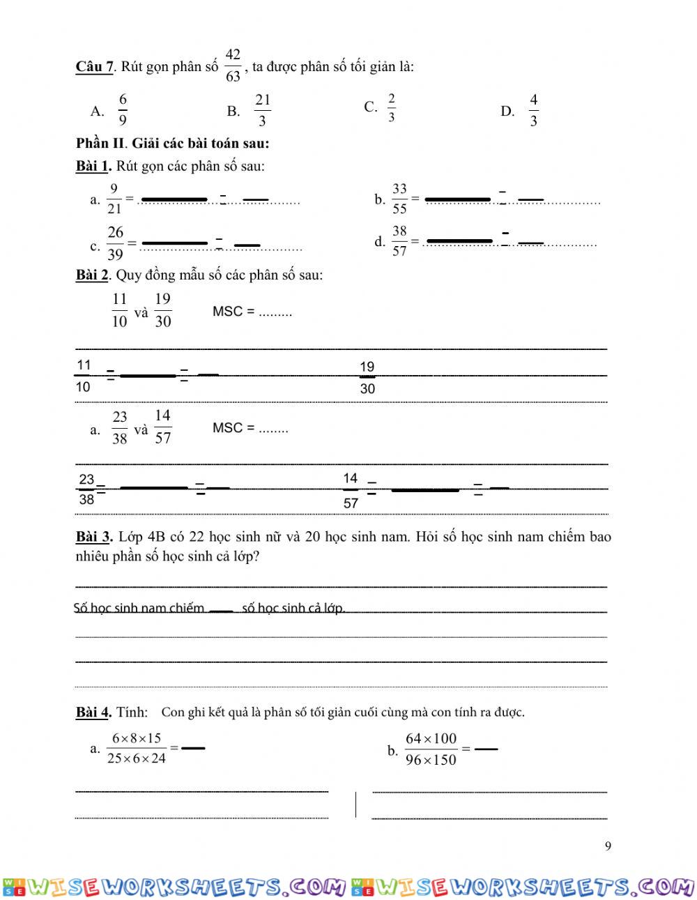 worksheet