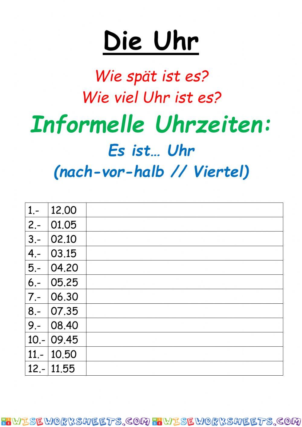 Die Uhr