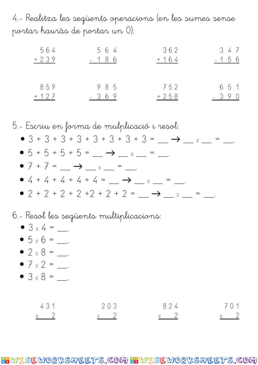 worksheet