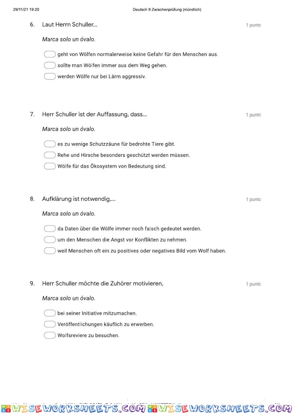 worksheet