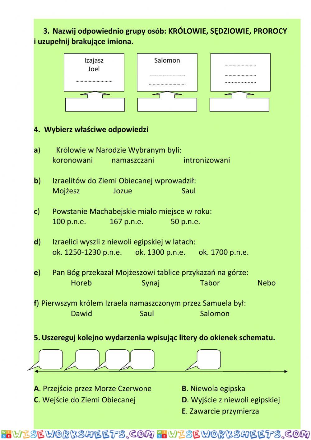 worksheet