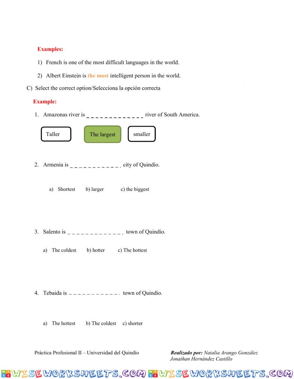 worksheet