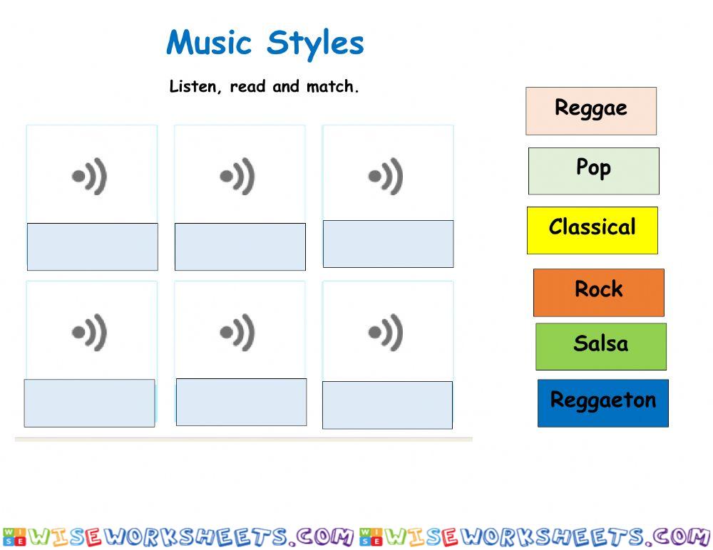 Styles of music