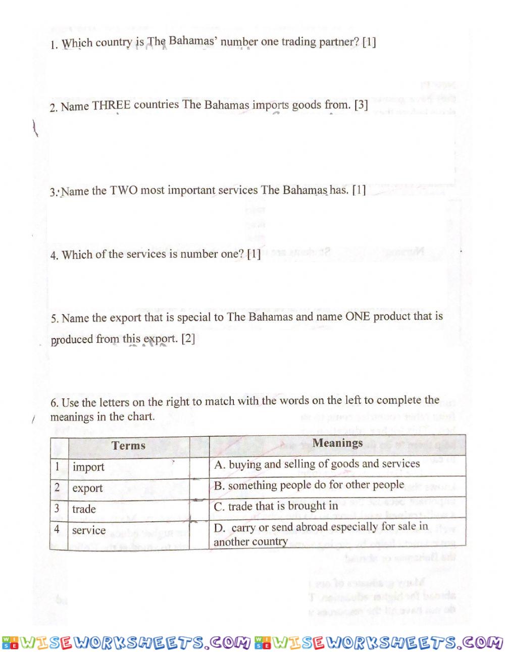 worksheet