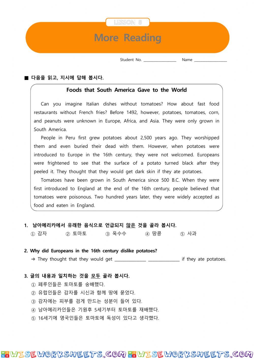 worksheet