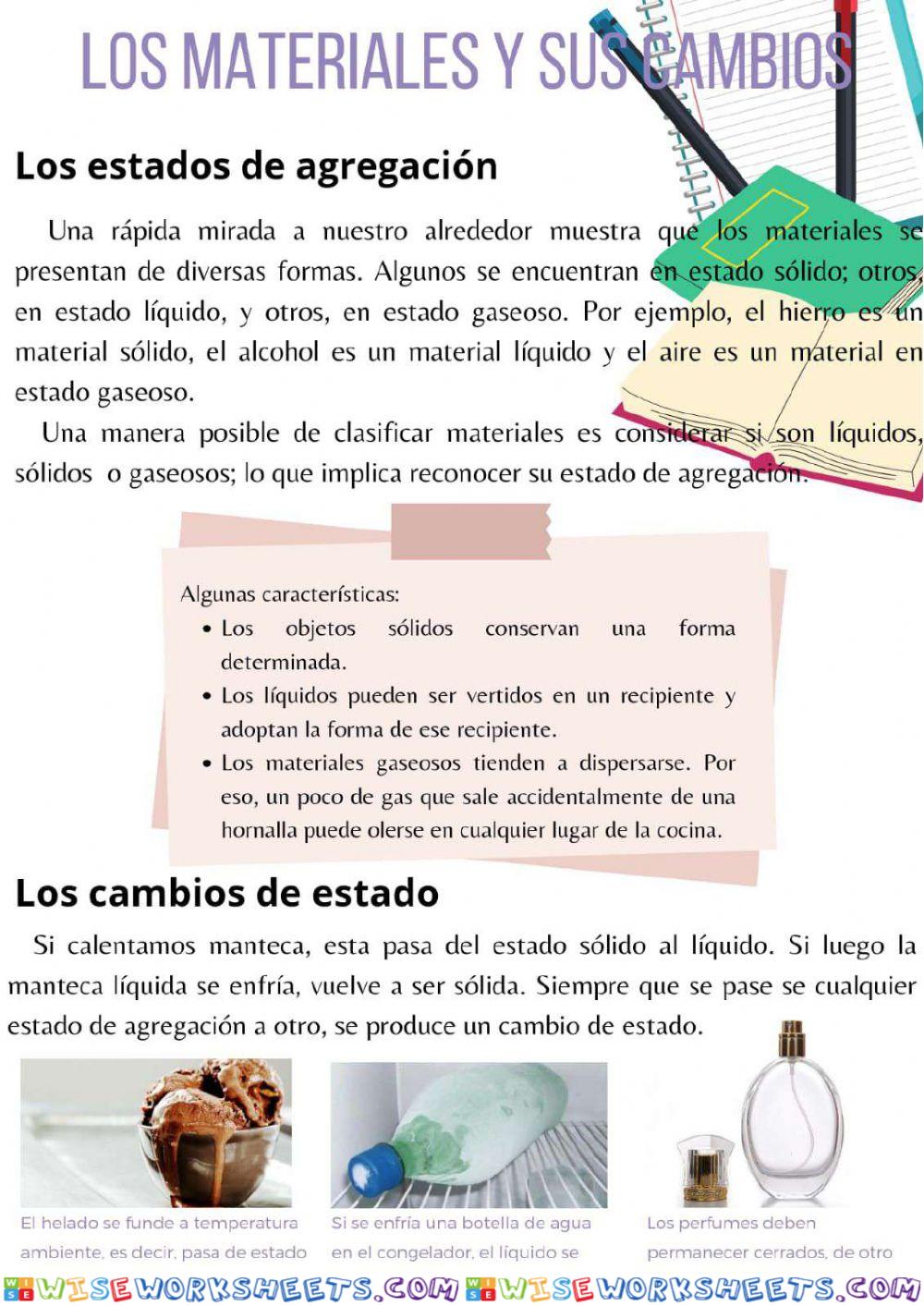 Estados de agregación de la materia