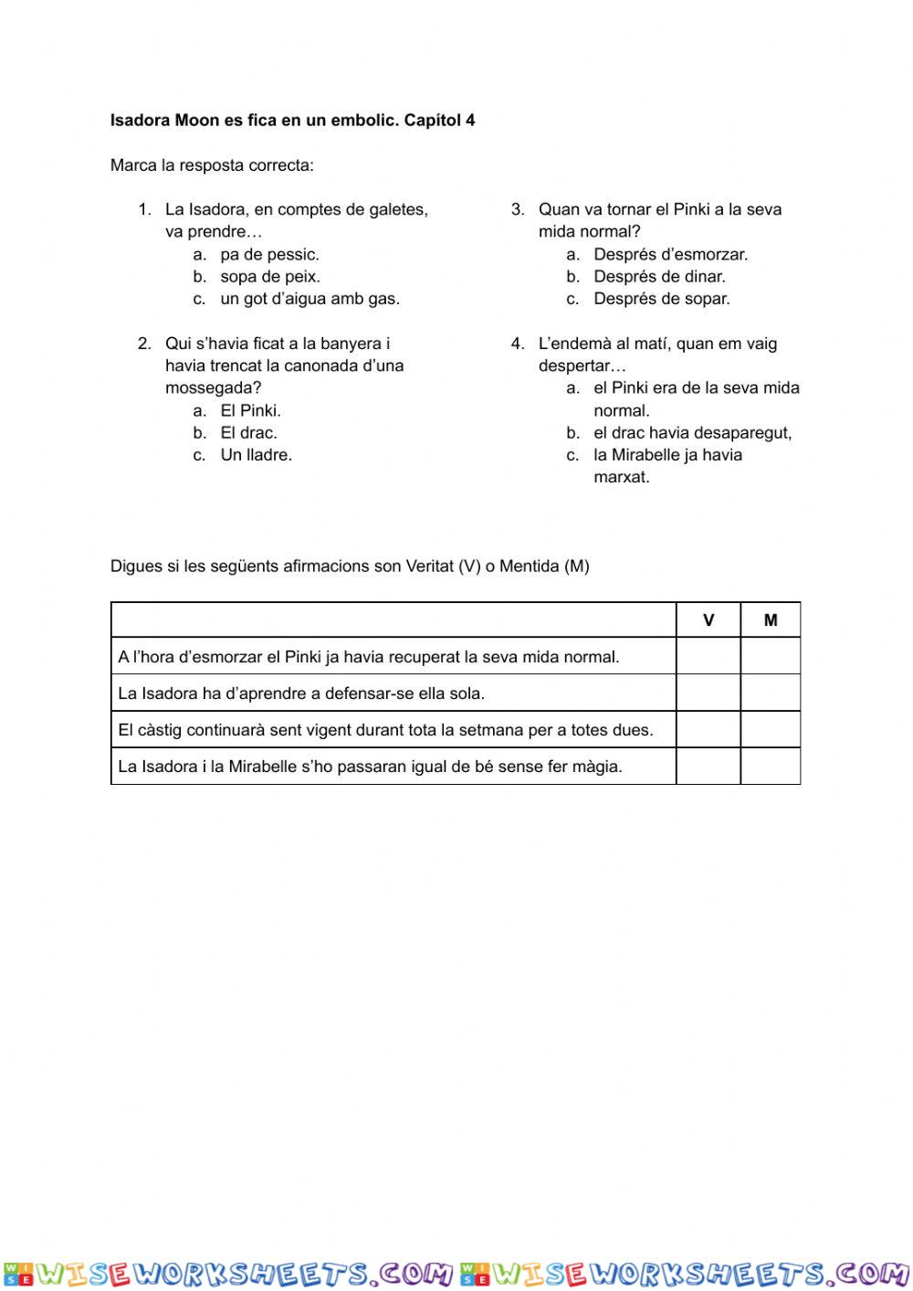 worksheet