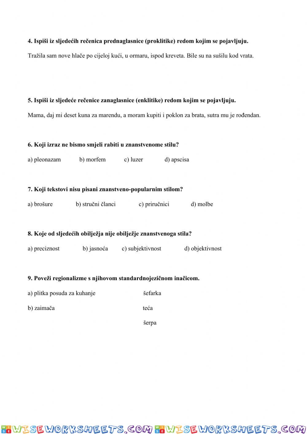 worksheet