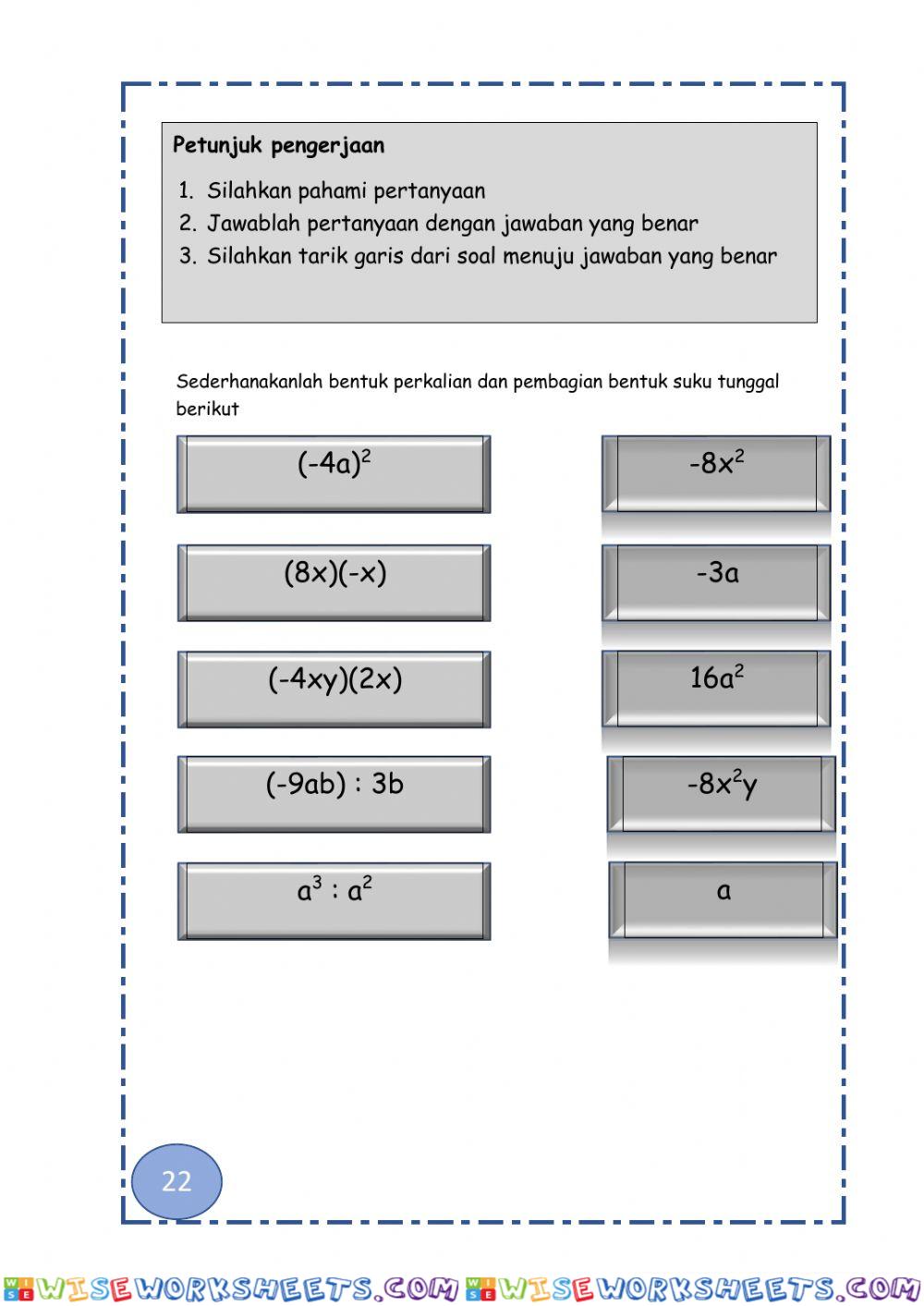 worksheet