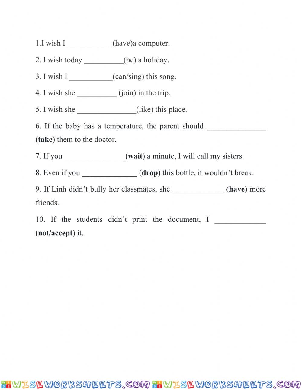 worksheet