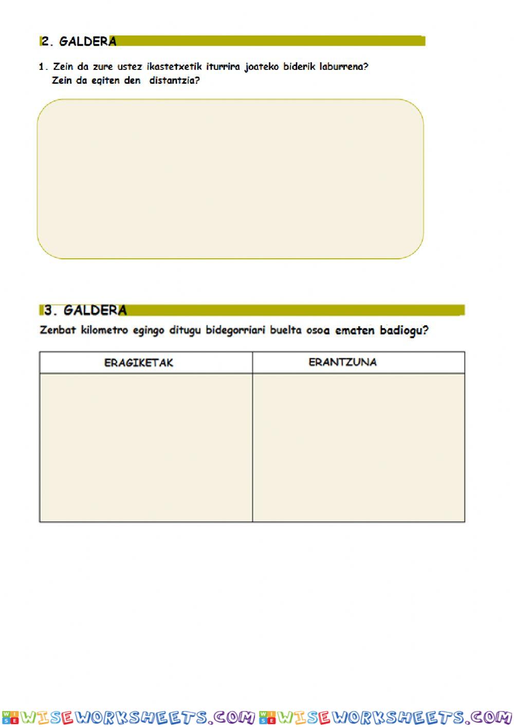 worksheet