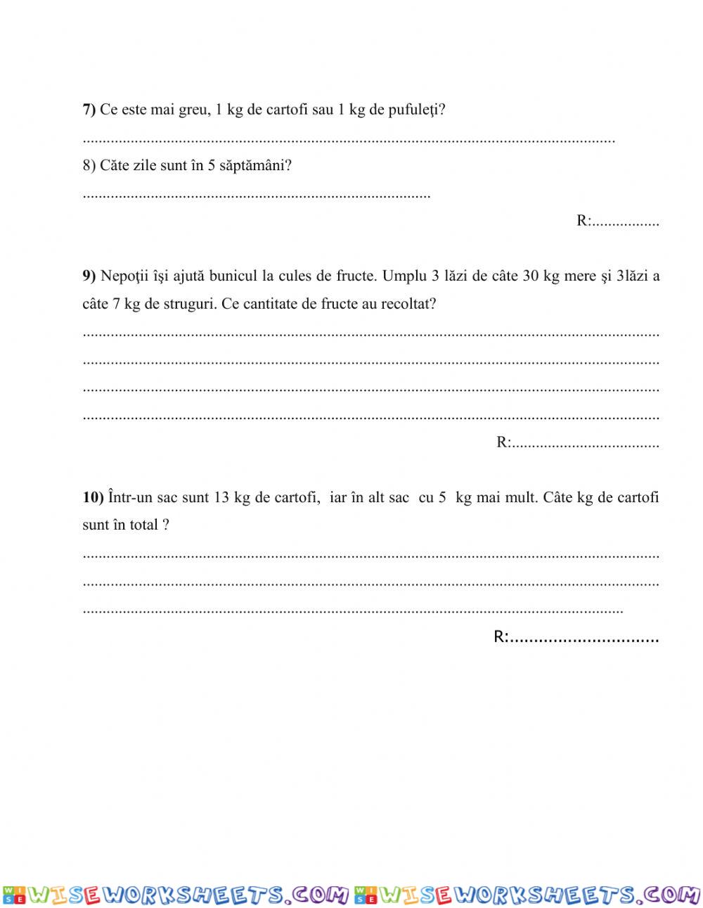 worksheet