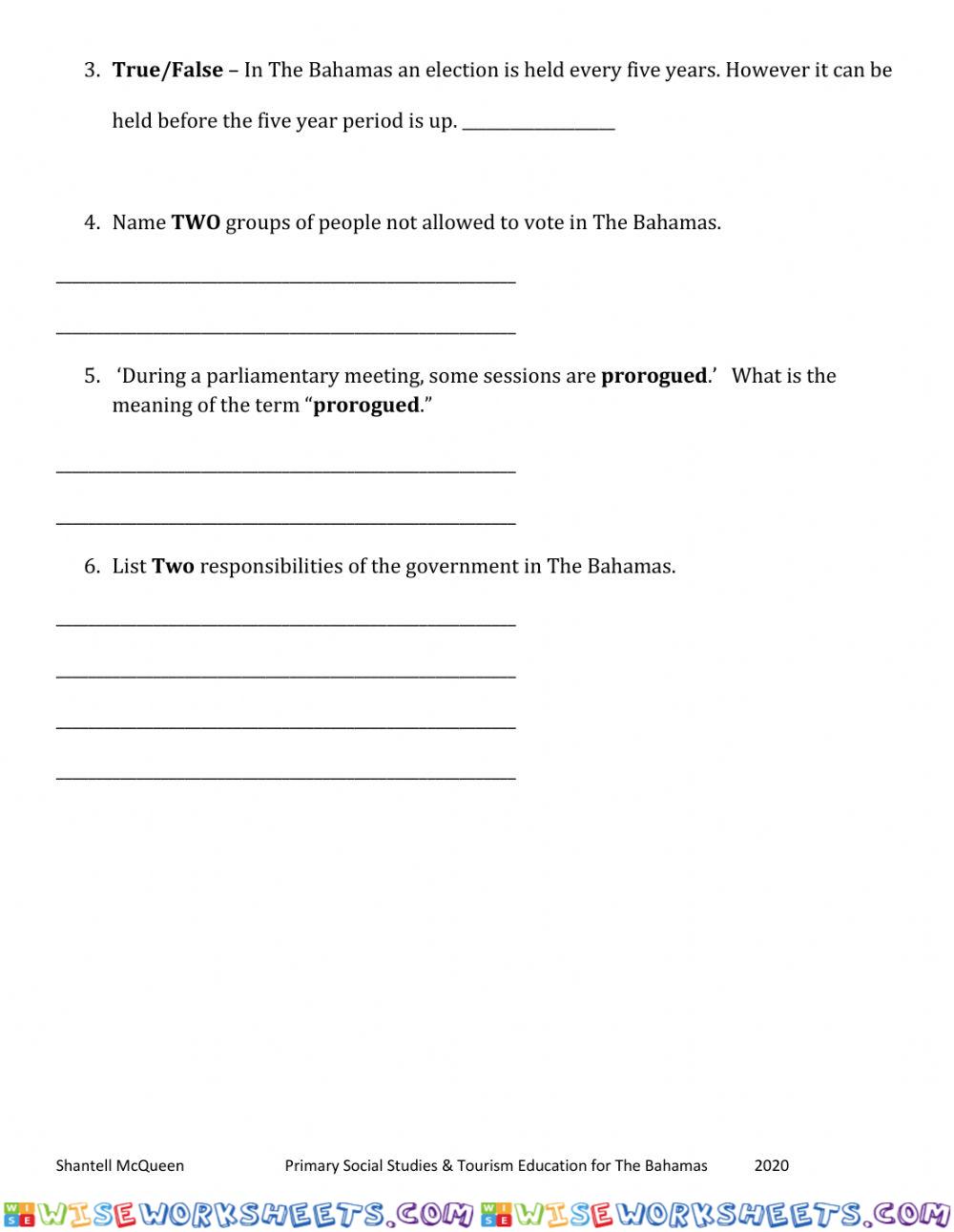 worksheet
