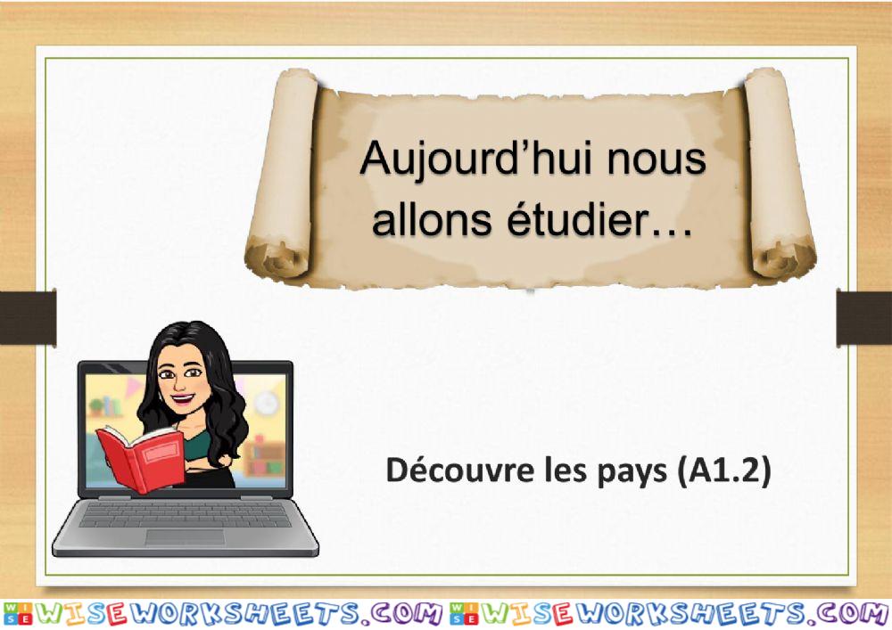 On part en vacances - Les nationalités A1.2 Théorie