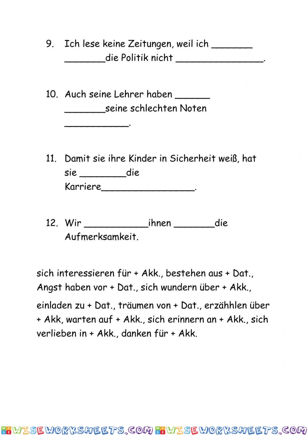 worksheet