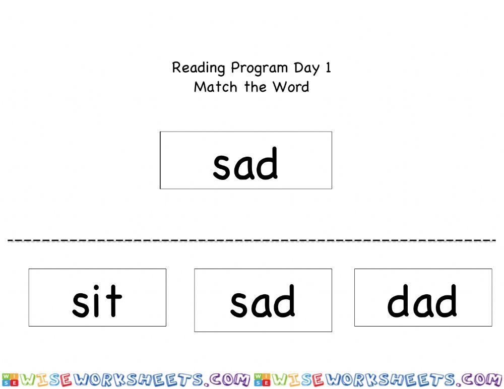 Match the word sad