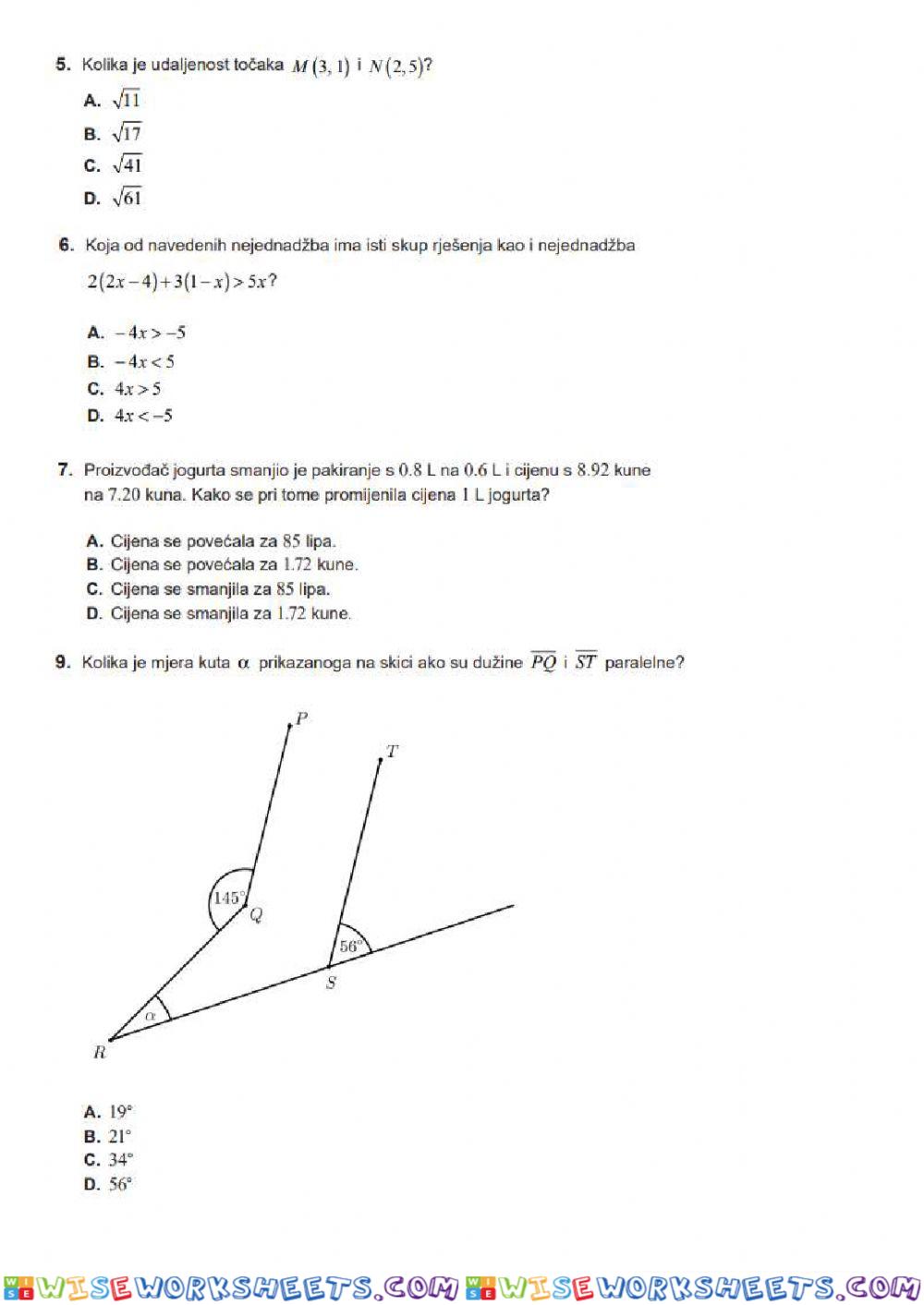 worksheet