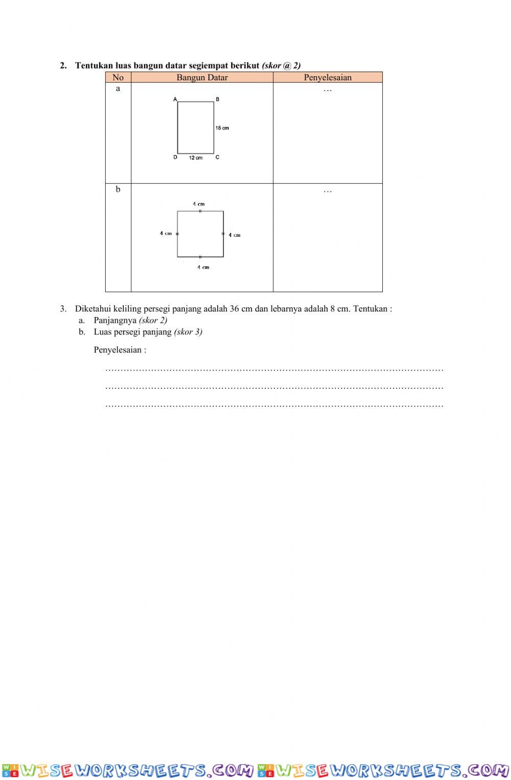 worksheet