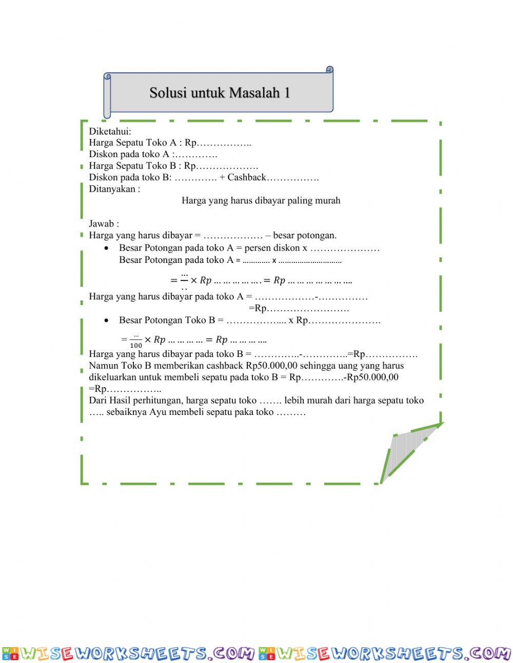 worksheet