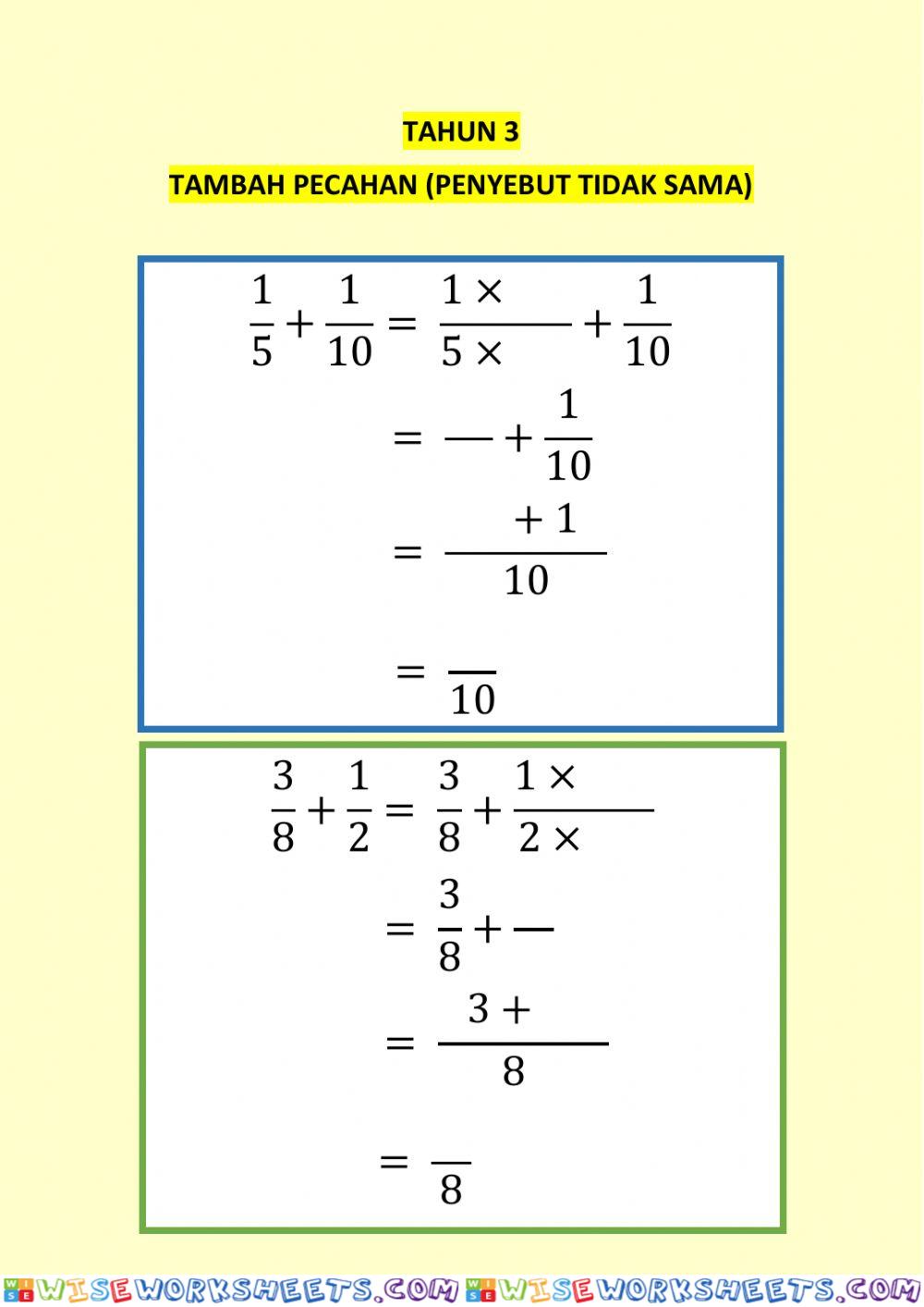 worksheet