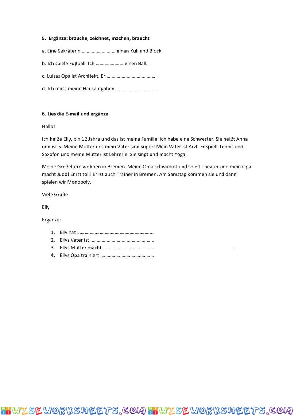 worksheet