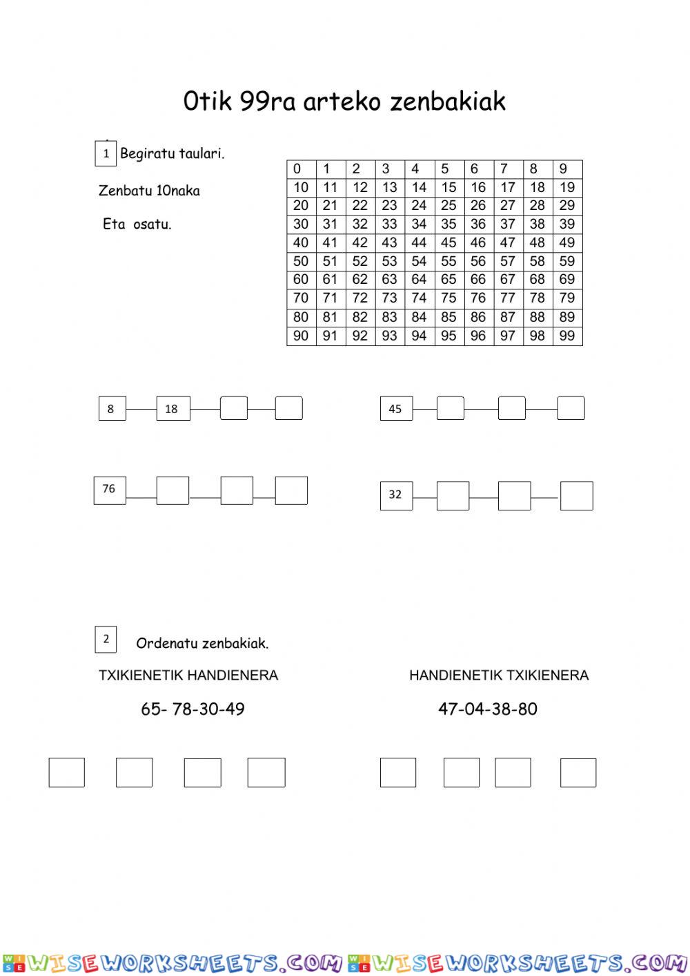 worksheet