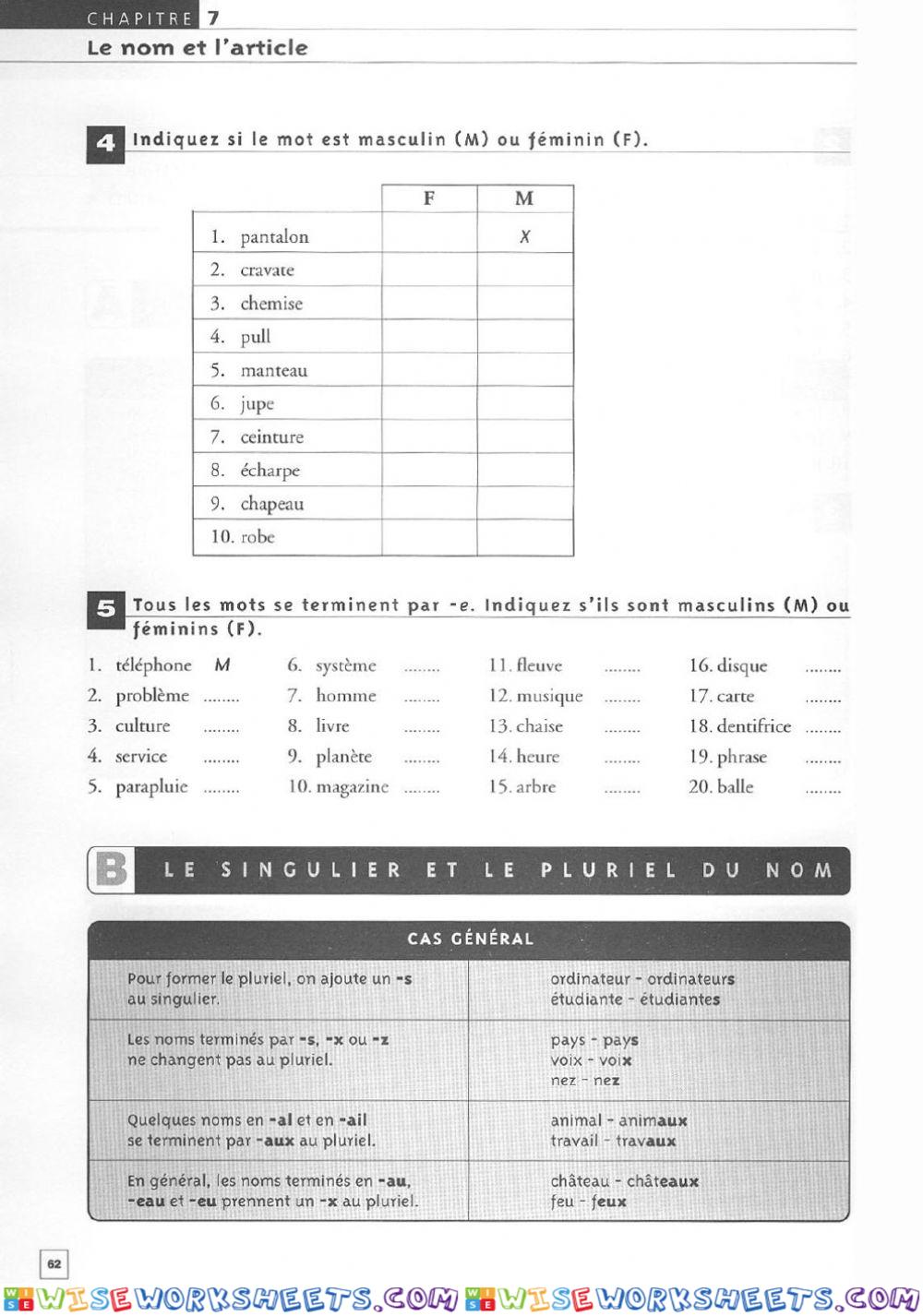 worksheet