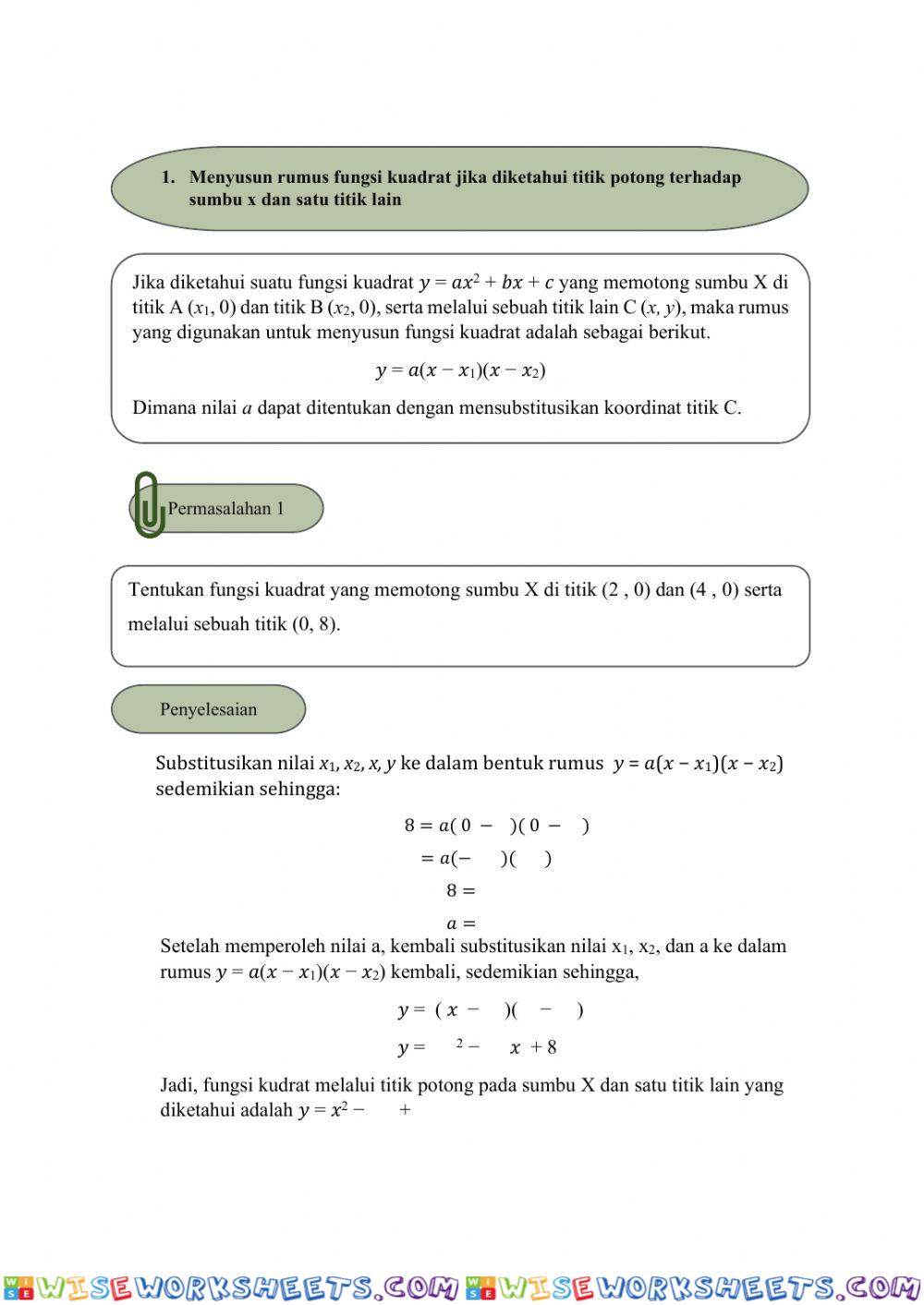 worksheet