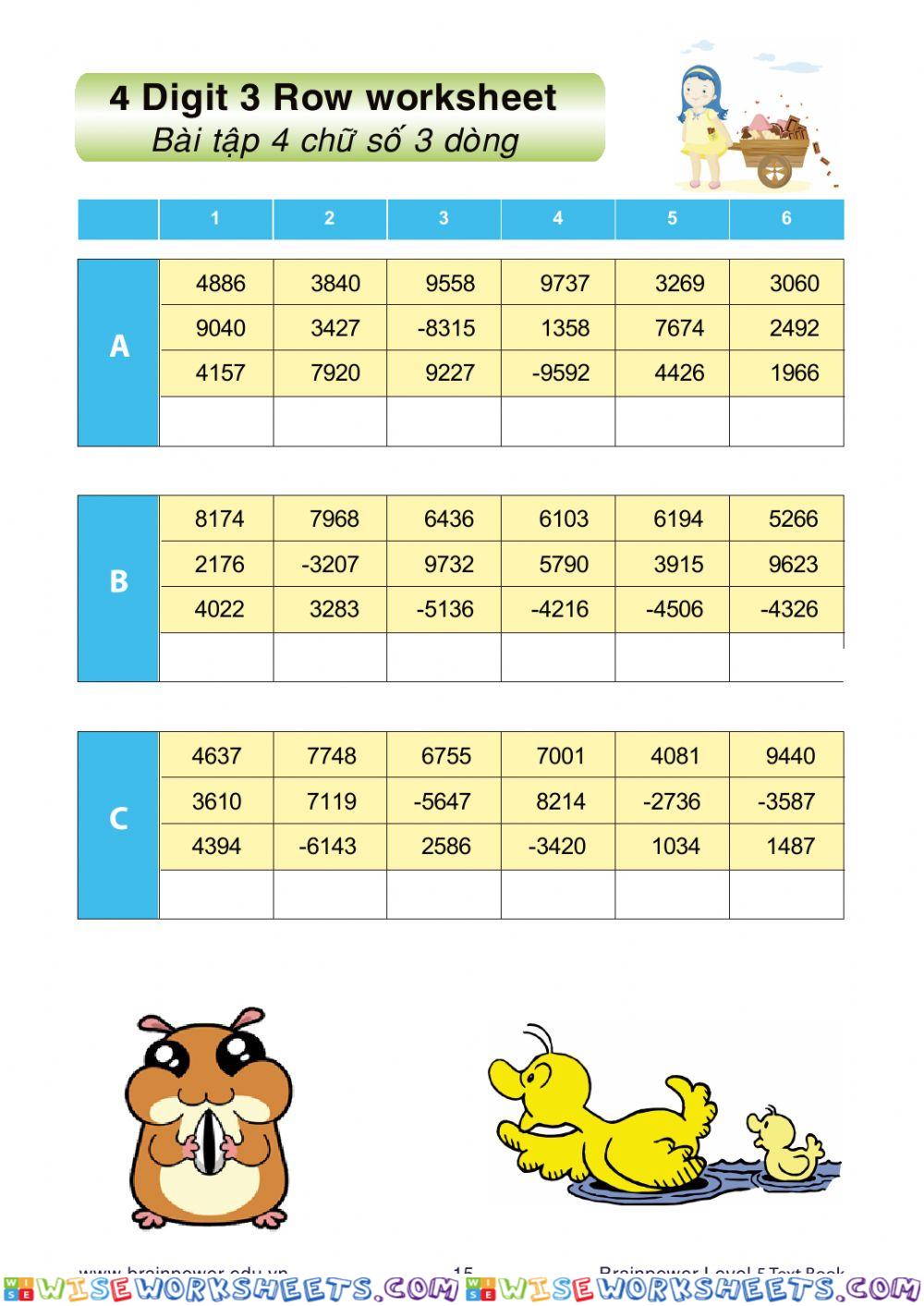 worksheet
