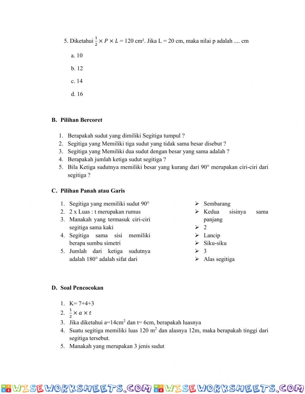 worksheet