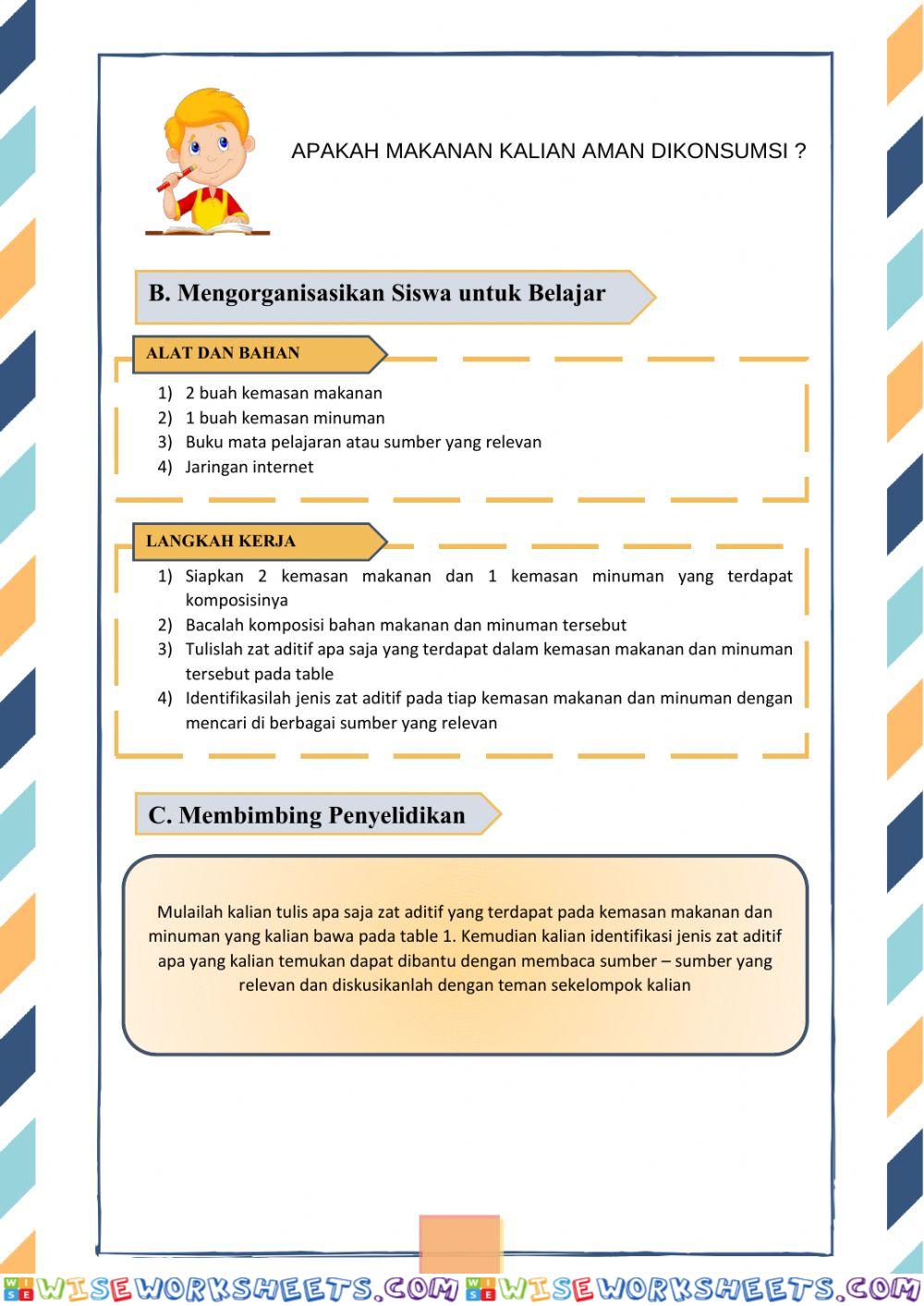 worksheet